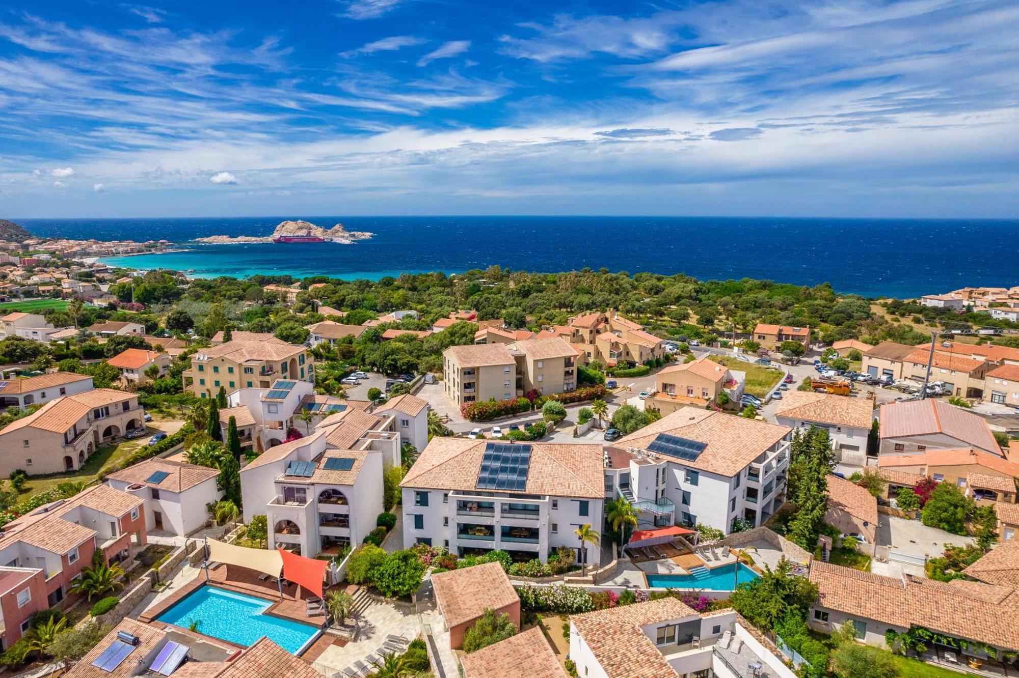 Résidence Les Alizés LʼÎle-Rousse Exterior foto